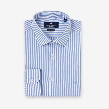 Blue Stripes Non-Iron Shirt Regular Fit