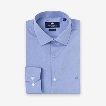 Blue Poplin Classic Shirt Regular Fit