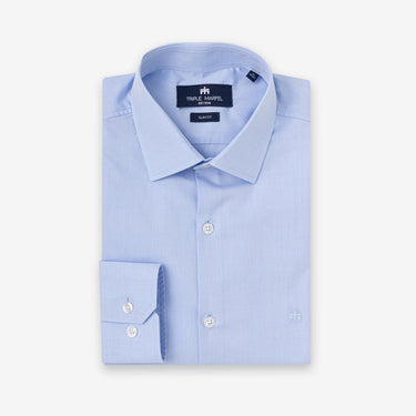 Light Blue Poplin Classic Shirt Slim Fit