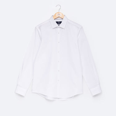 Premium White Twill Shirt Slim