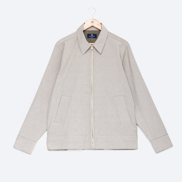 Twill Zip Shirt Jacket